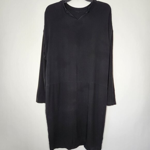 Eileen Fisher Black Office or Evening Dress - Picture 2 of 4